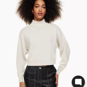 Wilfred free crop long sleeve sweater